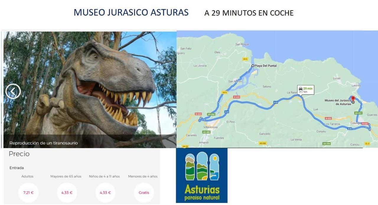 Playa Del Puntal Villaviciosa Asturias Lujo Primera Linea Playa ภายนอก รูปภาพ