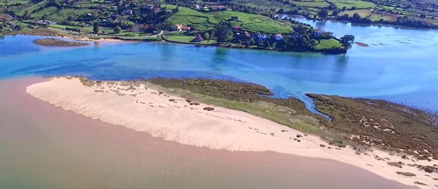 Playa Del Puntal Villaviciosa Asturias Lujo Primera Linea Playa ภายนอก รูปภาพ